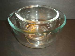 Vintage Sunbeam Mixmaster Large & Small Clear Glass Mixing Bowls For Model 1 - 7a