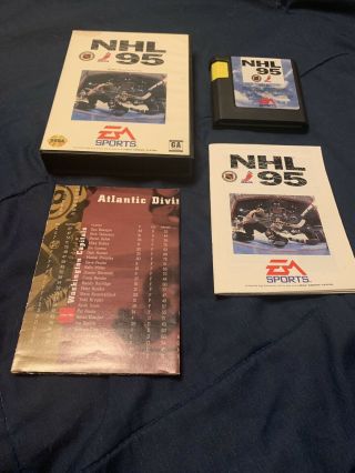 Nhl 95 (sega Genesis,  1994) Vintage Ea Sports