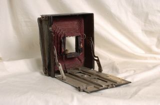 2 x vintage wooden folding bellows cameras No lenses 2