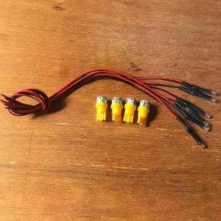 Led Lamp Kit Sta - 2000/sta - 2000d (8v Lamp Amber Yellow) Dial Vintage Receiver Meter