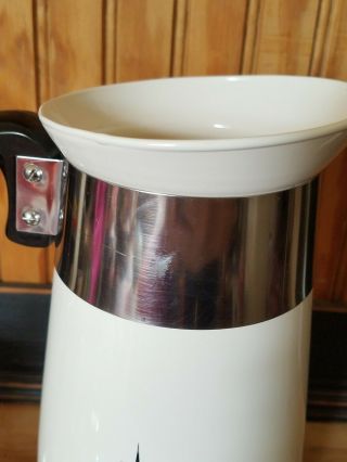 Vintage Corning Ware 8 cup Atomic Starburst Star Percolator Stove Top Coffee Pot 4