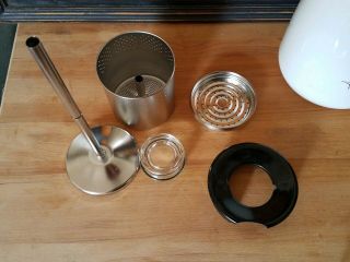 Vintage Corning Ware 8 cup Atomic Starburst Star Percolator Stove Top Coffee Pot 8