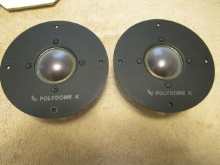 Pair Infinity Kappa Series Polydome K Midrange Speakers