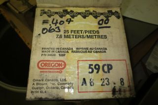 Oregon 59 Cp Chainsaw Chain 404 Pitch -.  063 Gauge - About 18 Ft Vintage