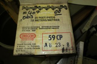 Oregon 59 CP Chainsaw Chain 404 Pitch -.  063 Gauge - About 18 ft Vintage 2