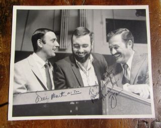 Vintage Dan Rowan & Dick Martin Signed " Laugh In " Photo Photograph 1960s 8 X 10