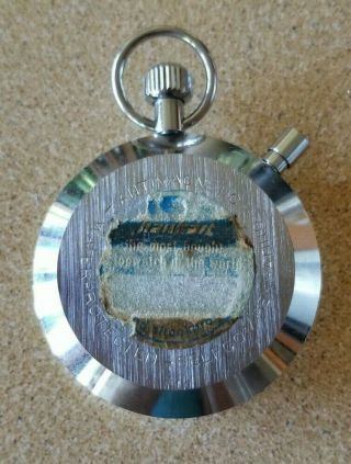 Vintage Hanhart 7 Jewels Shockproof Stopwatch 15 minute 1/10 Sec.  Water Protected 3