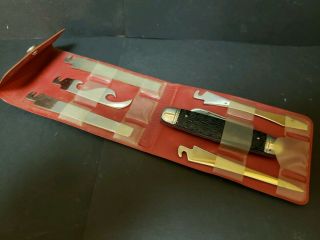 Vintage Imperial Folding Pocket Knife Kit Interchangeable Blade Set & Wrench