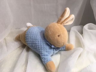 Vtg Eden My First Peter Rabbit Laying Terrycloth Textured Velour Stuffed Plush
