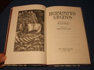 BRITISH MYTHS AND LEGENDS / Richard Barber FOLIO SOCIETY Complete 3 Vols VGC 4