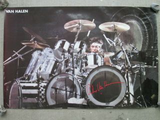 Vintage 1983 Alex Van Halen Poster Van Halen Productions 1983
