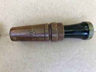 Vintage Western Field Duck Call Adjustable Wood 2