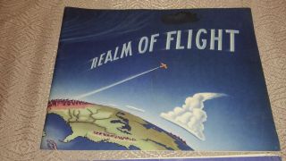 1947 Realm Path of Flight 2 Books Vintage Pilot With Kansas City Map B001 2