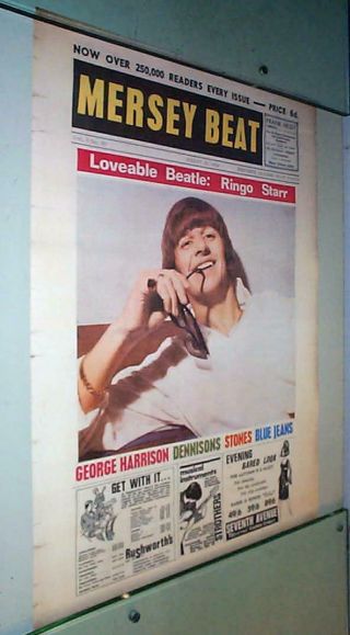 The Beatles Ringo Mersey Beat Vintage Poster Last One