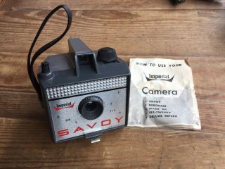 Vintage Savoy Camera With Wrist Strap Made In Usa From 1960 