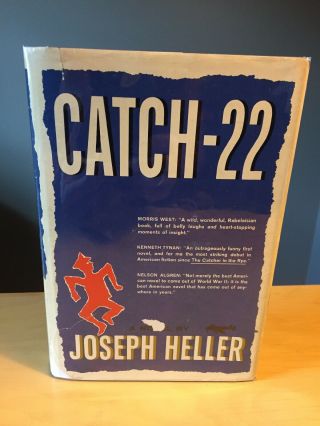 1961 - " Catch - 22 " Joseph Heller - Hc/dj - First Edition - 6th Printing - Gd,