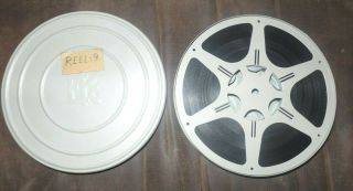 Large Vintage 16mm Home Movie Film 7 Inch,  Entitled Reel 9,  Amateur Home Movie