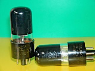 Matched Pair Westinghosue 6v6 Vacuum Tubes Very Strong