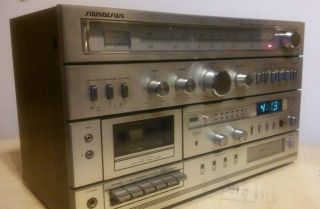 Soundesign Model 5959 Am/fm Stereo Receiver Cassette Recorder 8 Track Player