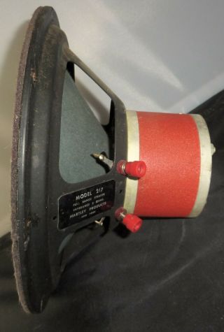 Hartley 217,  4 Ohm 10 " Full Range Speaker Re - Coned? &