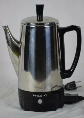 6 - Cup Presto Vintage Style Stainless Steel Coffee Percolator Small 0282202
