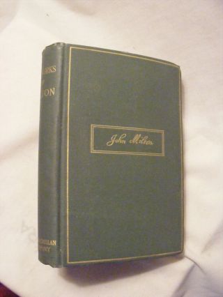 John Milton (1911/globe Edition) Paradise Lost,  Paradise Regained, .