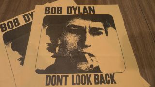 Vintage 1960 ' s Bob Dylan Dont look back movie flyer 2