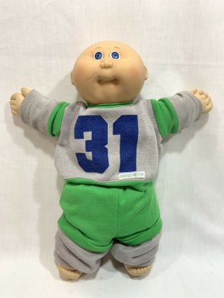 Vtg 1985 Coleco Cabbage Patch Kids Baby Doll Preemie Bald W/clothes Diaper 1 Hm
