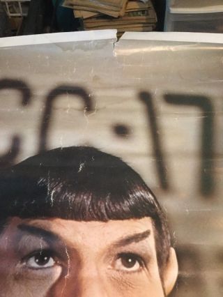 Vintage 1976 Star Trek Spock With Ray Gun Paramount Dargis Associates Poster 2
