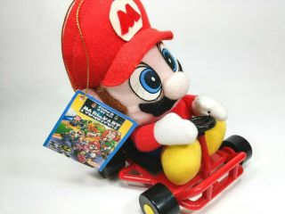 Vintage Mario Kart Mario Plush Banpresto Japan Nintendo 1993 Famicom