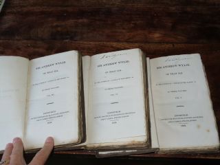 1822 Sir Andrew Wylie Of That Ilk Vols I - Iii By John Galt - 1st Ed Scotland