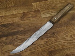 Razor Sharp Vintage Carbon Steel Forgecraft Usa Chef Slicer Carving Knife