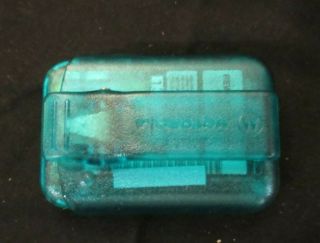 Vintage Motorola PRO - COMM Translucent Bright Blue Pager Beeper with clip 3