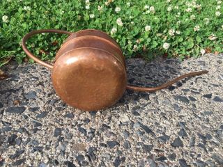 Vintage Copper Mid Century - Deco Watering Can Bent / Hammered 5