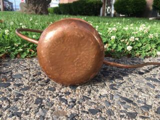 Vintage Copper Mid Century - Deco Watering Can Bent / Hammered 7