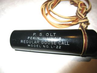 Vintage P.  S.  Olt Model No.  L - 22 Regular Goose Game Call In