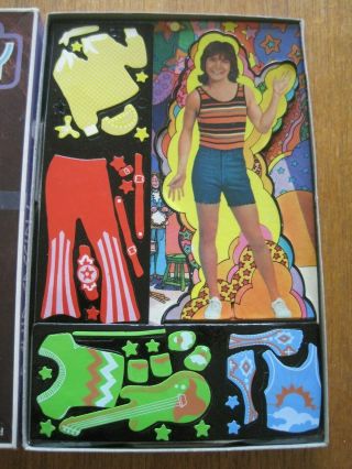 Vintage Colorforms David Cassidy Partridge Family Dress Up Set Doll Booklet 3