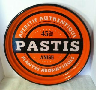 Vintage Pastis Metal Serving Tray - Absinthe Anise French Liquor Paul Ricard