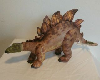 Jurassic Park Lost World Vintage Bend - A - Saur Stegosaurus Plush W/plastic Head