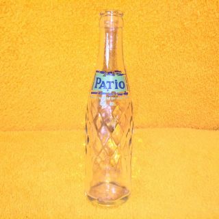 Vintage 1970 Patio 8 Oz Glass Pop Bottle By Pepsi Cola