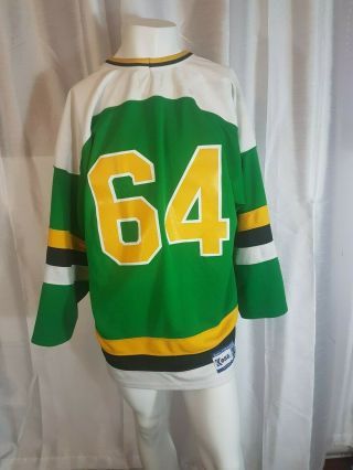 VTG 90’s KOBE NHL Minnesota North Stars Hockey Jersey Size Extra Large 2