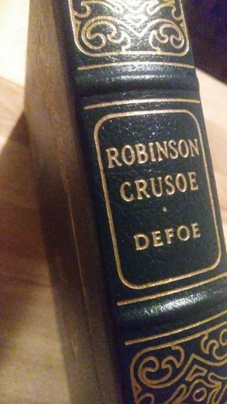 Robinson Crusoe By Daniel Defoe - Easton Press Leather