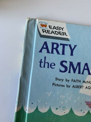 Arty the Smarty Vintage 1962 Wonder Books Easy Reader - Faith McNulty OOP GUC 2
