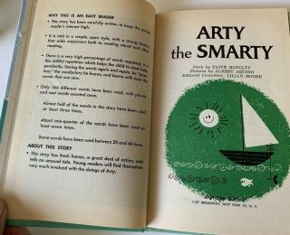 Arty the Smarty Vintage 1962 Wonder Books Easy Reader - Faith McNulty OOP GUC 8