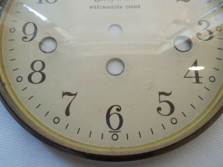 Vintage Seth Thomas Mantel Clock Dial Hinged Bezel & Domed Glass 5 3/4 