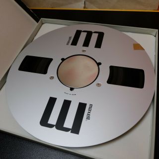 Maxell Ud Sound Recording Tape 35 - 180 Reel To Reel 10.  5 " Metal Reel Tape