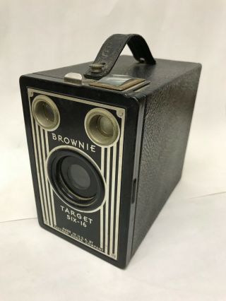 Vintage Eastman Kodak Brownie Target Six - 16 Box Camera,  Art Deco Style