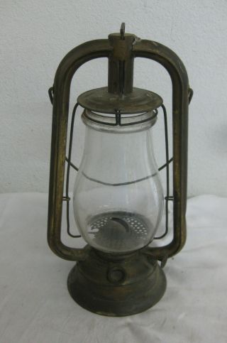 Vintage Us Brass Tubular Lantern Barn Military Railroad