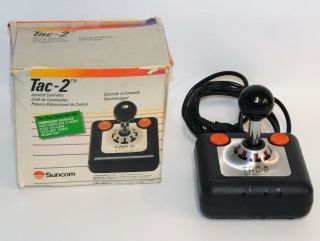 Suncom Tac - 2 Joystick Controller For Vintage Atari Systems W/box