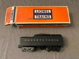 Vintage Lionel Electric Trains Pennsylvania Coal Whistle Tender 2671w